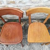 Mismatched bistro chairs