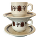 Vintage bistro cups