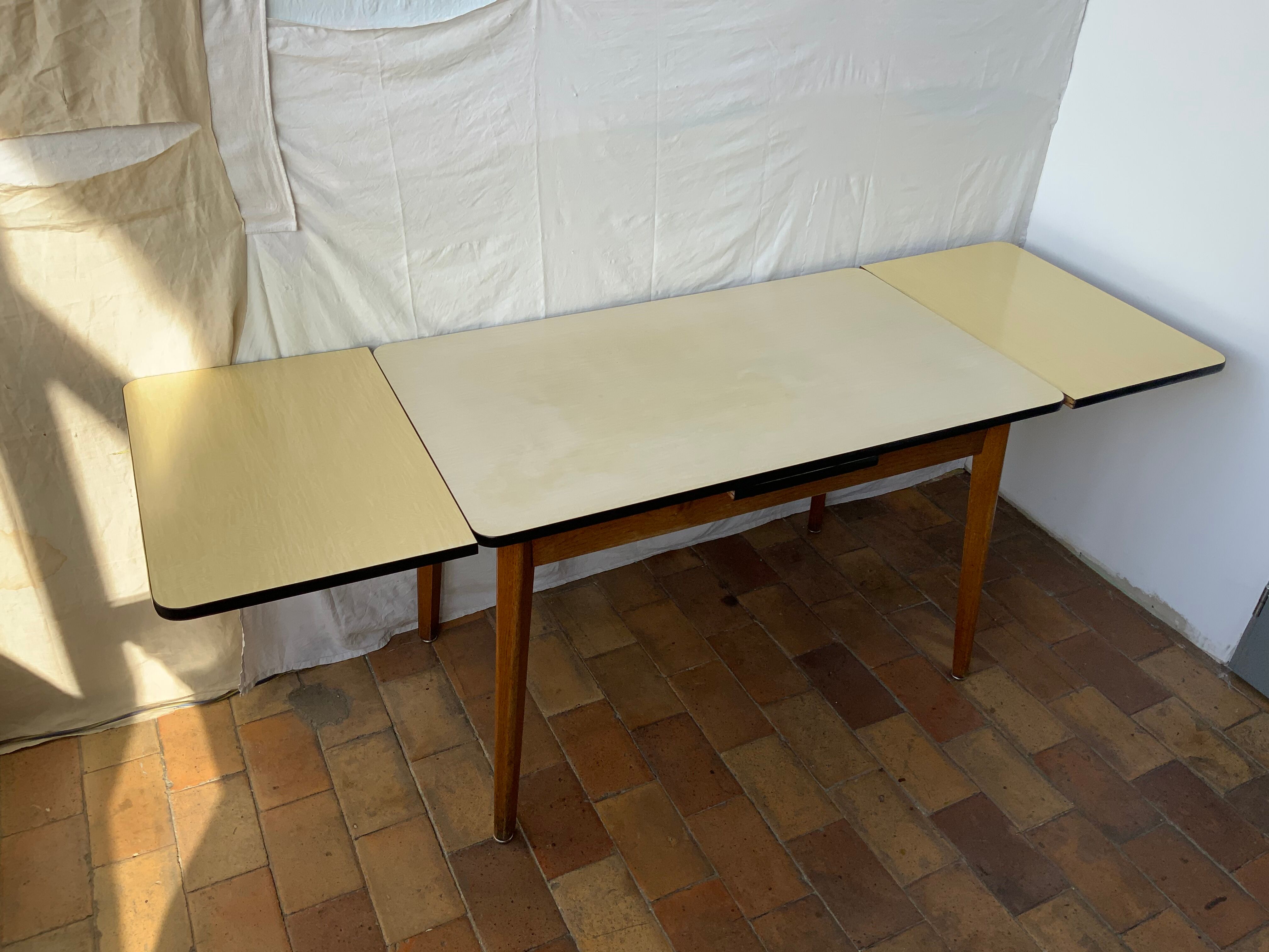 Formica kitchen table and wood