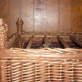 Wicker sofa basket