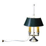 Lampe Bouillotte en bronze argenté XIXème siècle