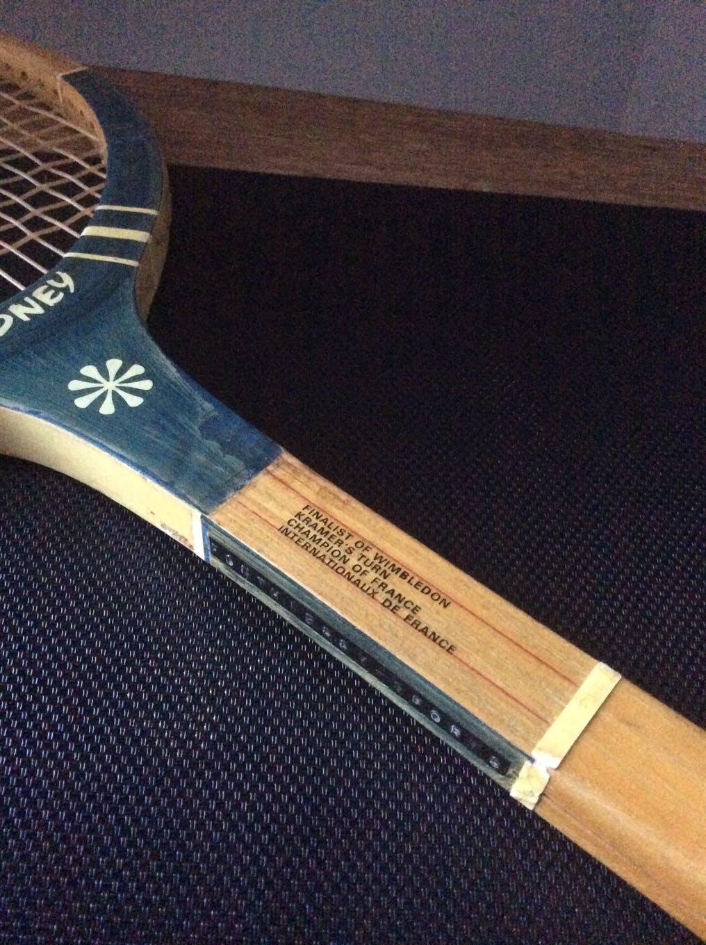 Racquet frame Sydney, vintage wood.