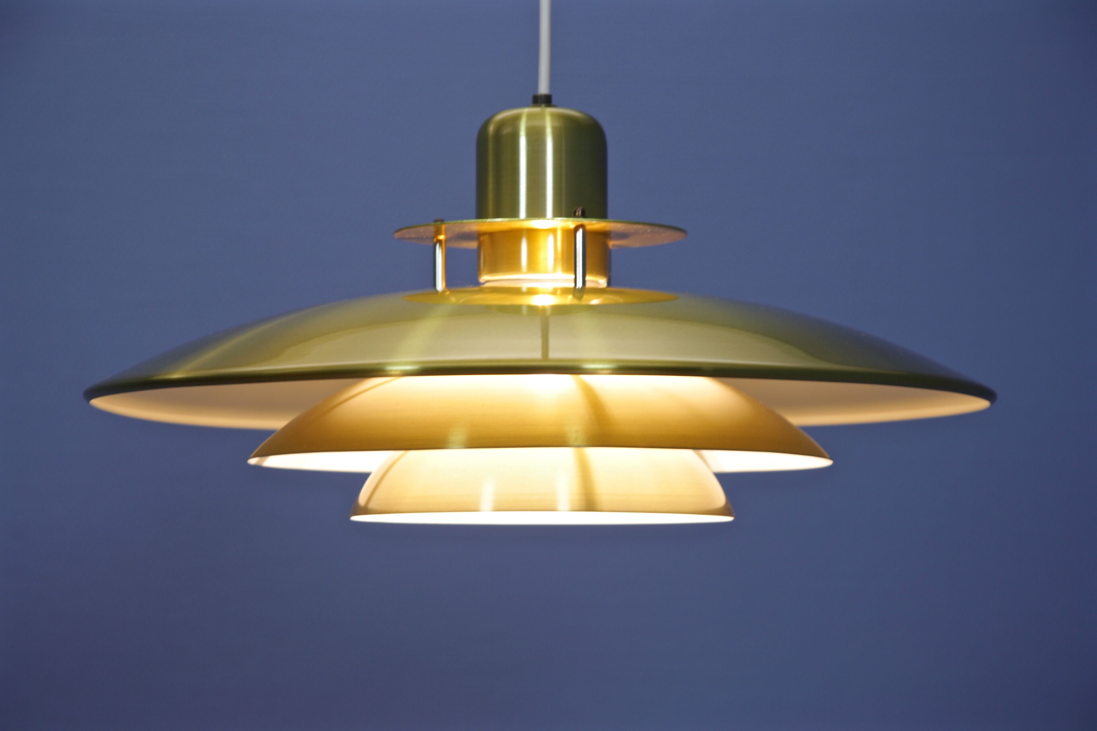 Large danish pendant in brass, 1960s