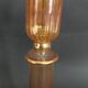 Vintage Murano glass candle holder with gold trim
