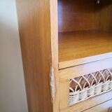 Vintage rattan cabinet