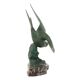 Sculpture Art Déco Goéland sur Socle en Marbre Patine Bronze 51 cm