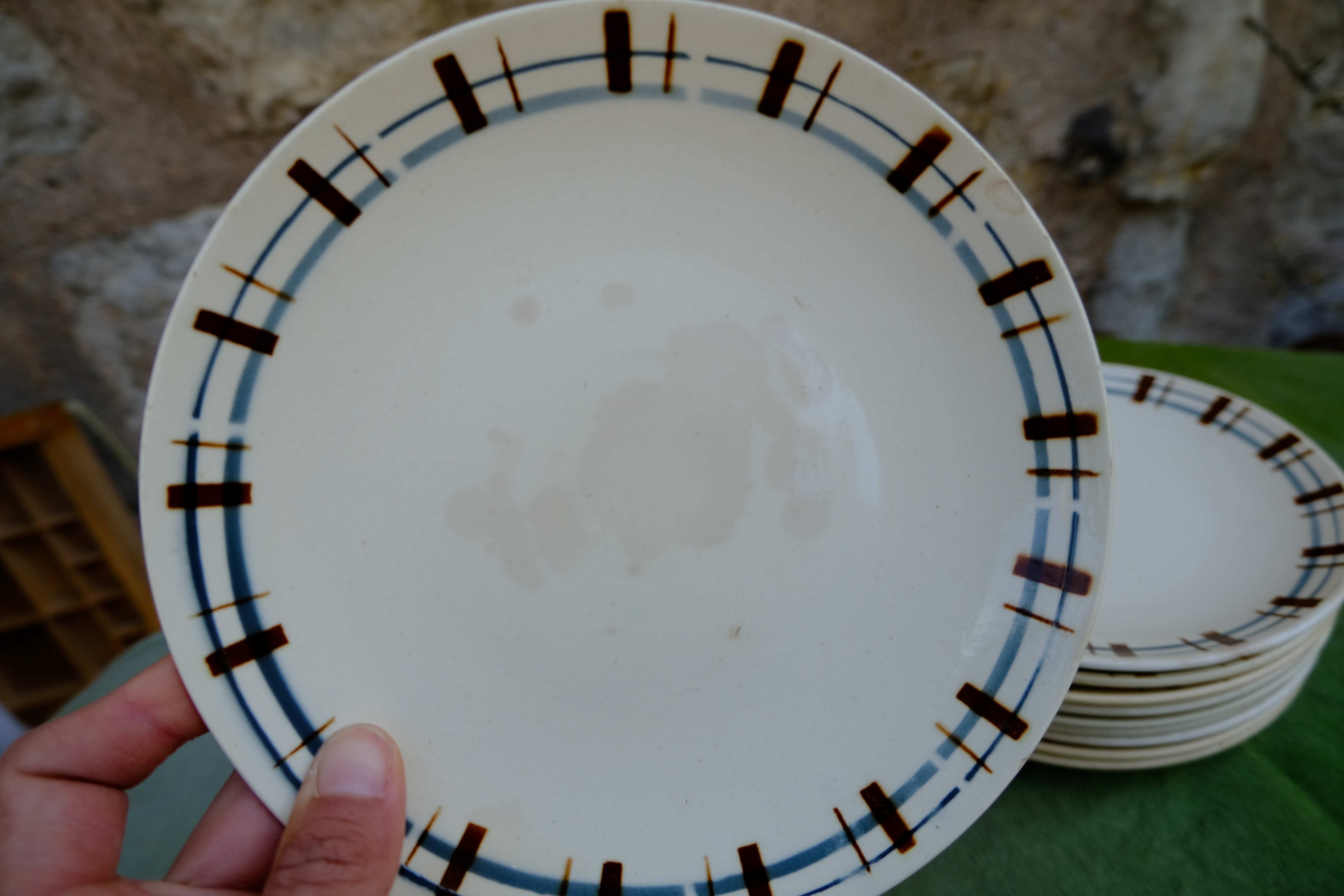 Cheese or dessert plates, Digoin and Sarreguemines 9205