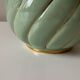 Vintage green ceramic lamp