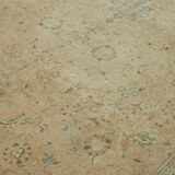 Handmade oriental 1980s 294 cm x 407 cm beige wool carpet