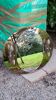 Oval mirror with 2 double tain sconces by Antonio Lupi from the 80s, 69x55 cm