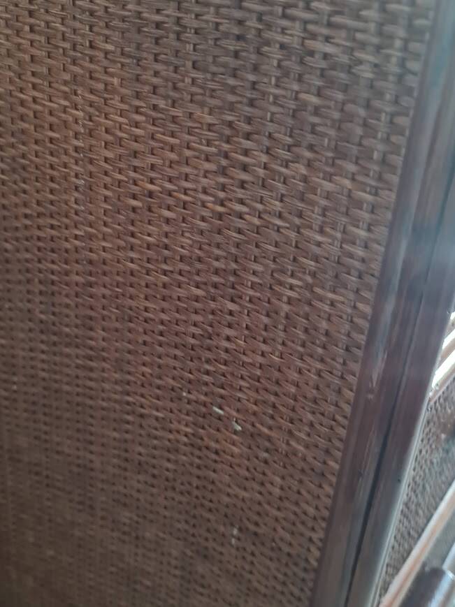 Vintage rattan chest of drawers circa 1960s