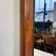 Miroir vintage XL en teck, Scandinavie, années 1970