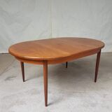 G plan extending oval circular dining table