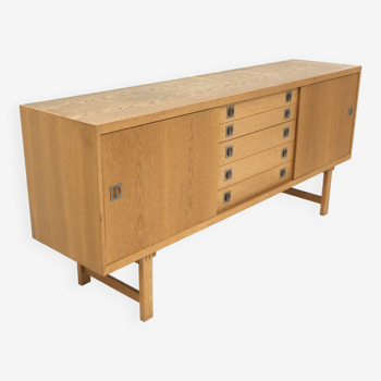 Enfilade scandinave en chêne, Suède, 1960