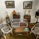 Rattan living room table with review door from the 70