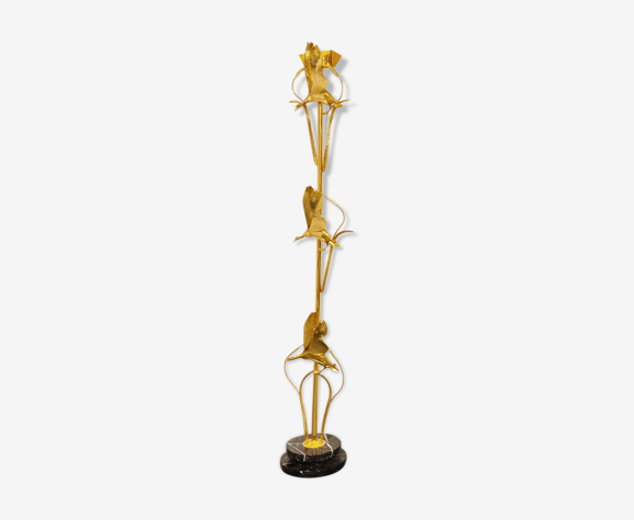 Lampadaire en laiton de L. Galeotti pour L’originale, années 1970