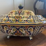 Painted ceramic planter