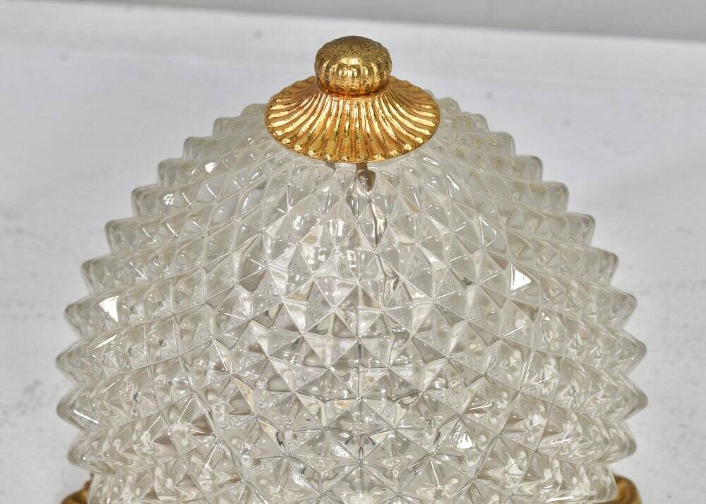 Brass pineapple ceiling or wall light by Gaetano Sciolari, Italy, 1960s-1970s