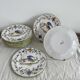 Dessert service, earthenware, Martres-Tolosane, signed Matet France