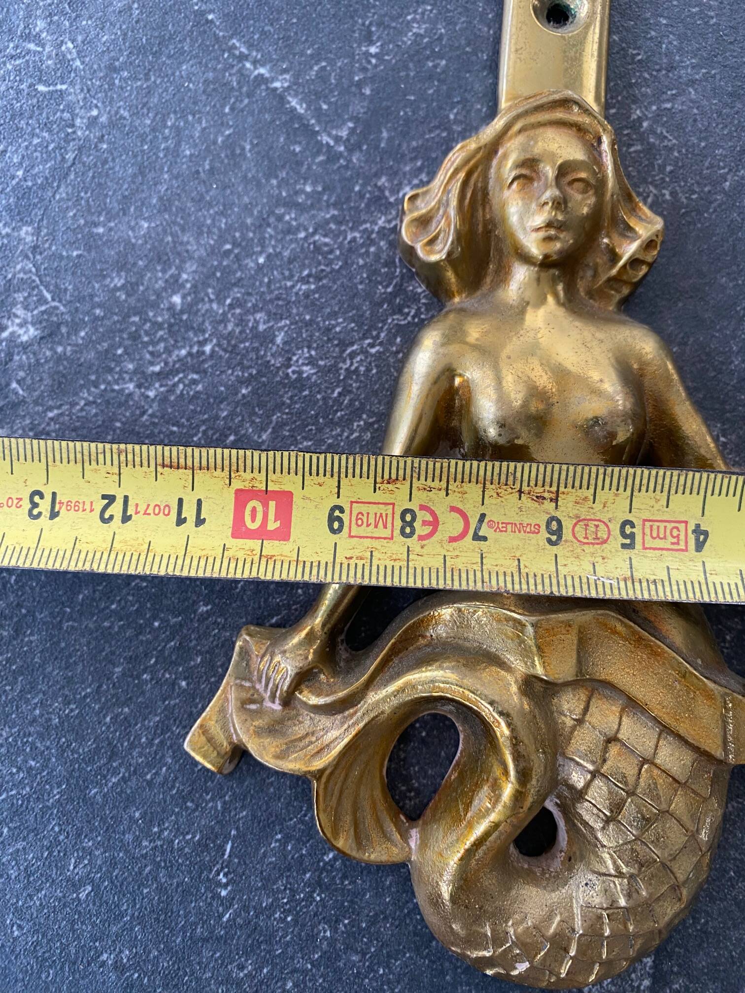 Pair of Guillemard bronze mermaid wall lights