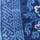 Small handmade old Chinese carpet 70x131 cm