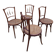 Chaises de salle à manger bistro Thonet originales, lot de 4