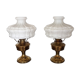 Pair of Aladdin Model 11 table lamps in satin brass, UK, 1922