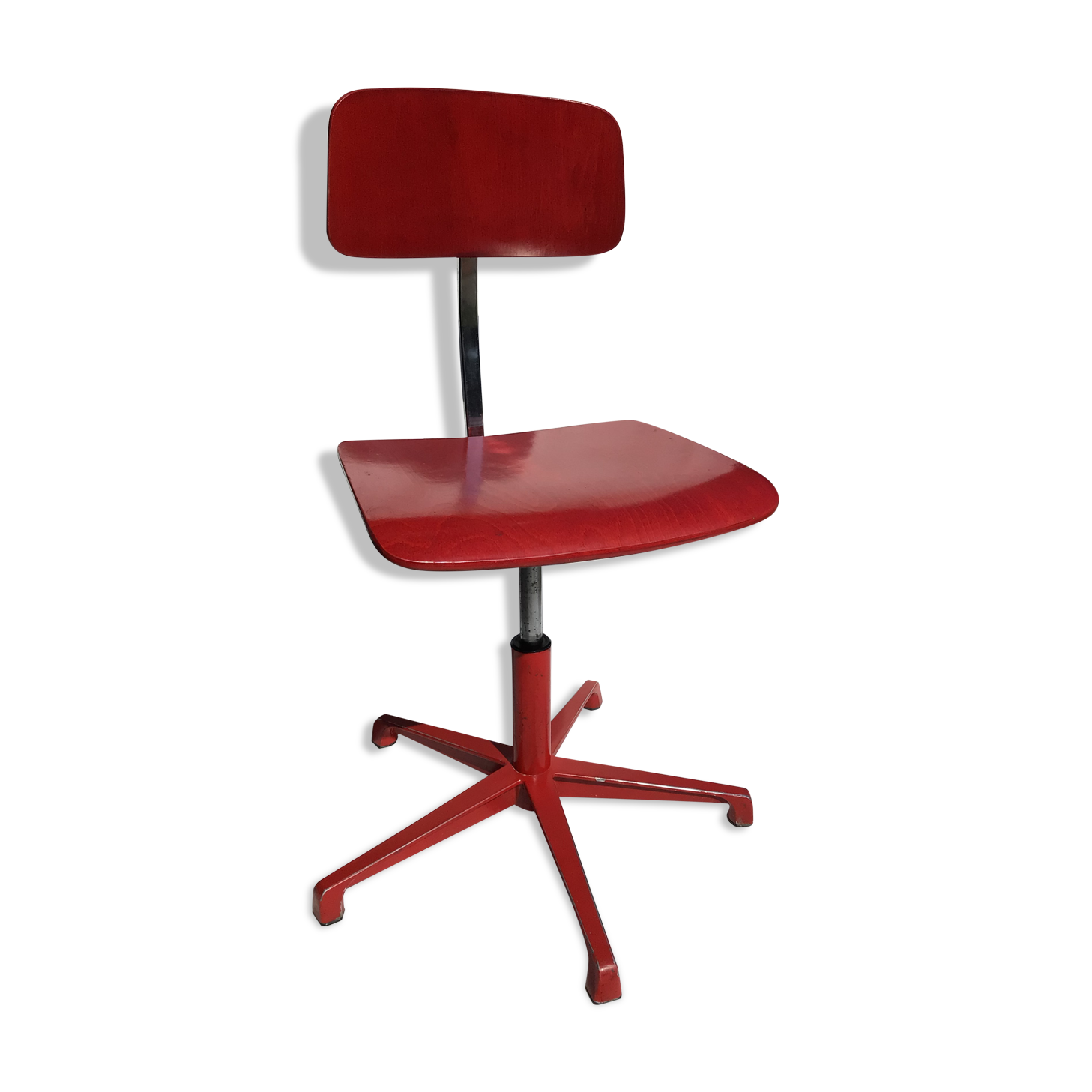 Workshop chair varnished wood Finland Ergofinn