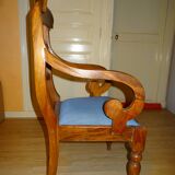 charles X chair with rolled-up butts/arms