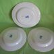 Set of 3 hollow plates in "Normandy" iron earth