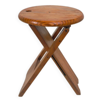 Folding stool attributed to Roger Tallon