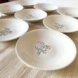 Hollow earthenware plates from Gien