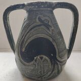 Spanish pottery 50's grey-green amphora