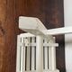 Tabouret de pêche à lattes vintage