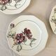 Set of 4 Sarreguemines Simone plates – Vintage floral design