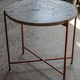 white granite table