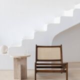 La Greca Side Table - Natural Travertine