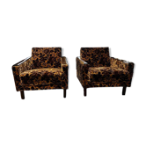 Set de 2 fauteuils vintage fleuries