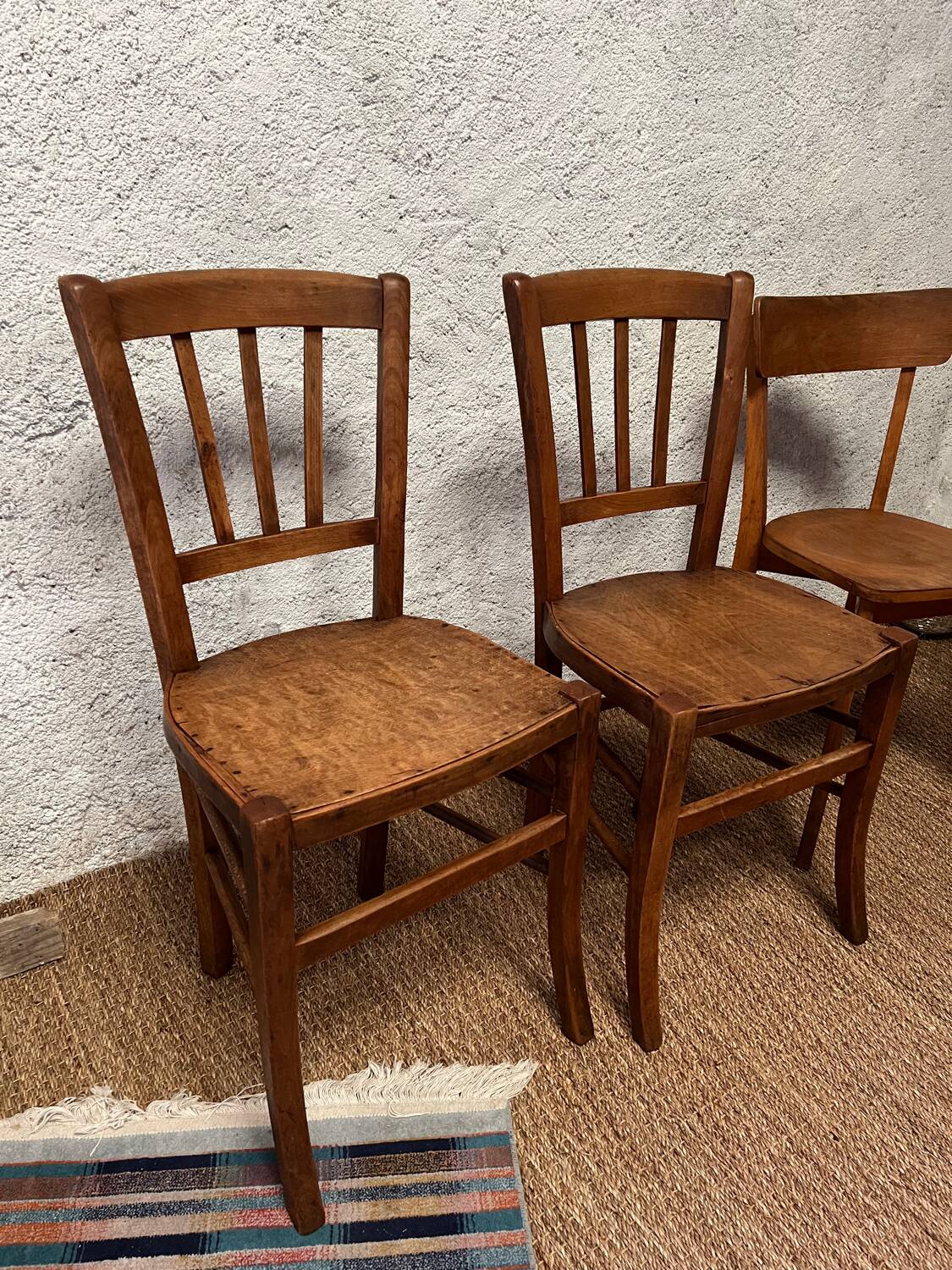 4 vintage bistro chairs