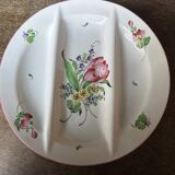 7 Asparagus Plates Late 19th Century Opaque Earthenware Luneville France