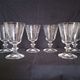 Laura Ashley Home - 6 red wine glasses in half crystal engraved