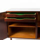 Buffet par Omann Jun en bois de rose, Credenza avec tiroirs, Danemark, années 1960