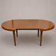 Vintage extendable round table, French made from the 1960s/70s.