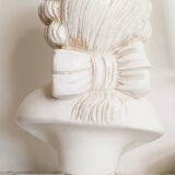 Buste ancien de jeune garçon  , en plâtre blanc