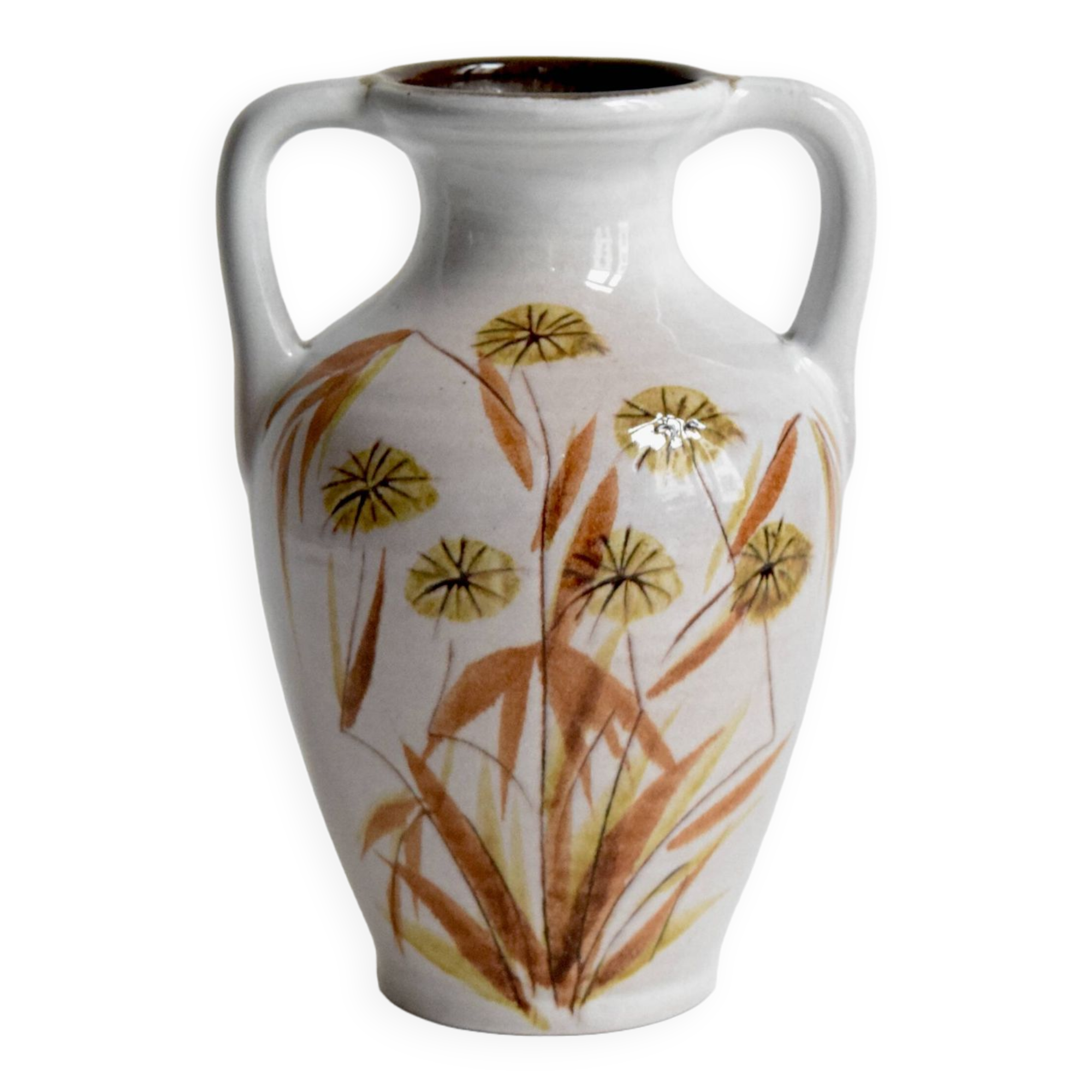 Vintage vase - glazed ceramic amphora - no. 3090 - West Germany