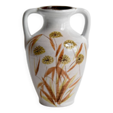 Vase vintage - amphore en céramique vernissée - n° 3090 - West Germany