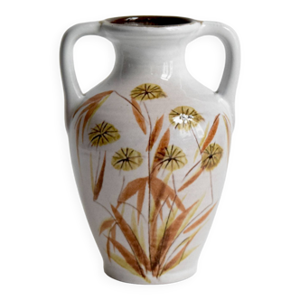 Vase vintage - amphore en céramique vernissée - n° 3090 - West Germany