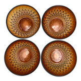 Amber glass bowls worked