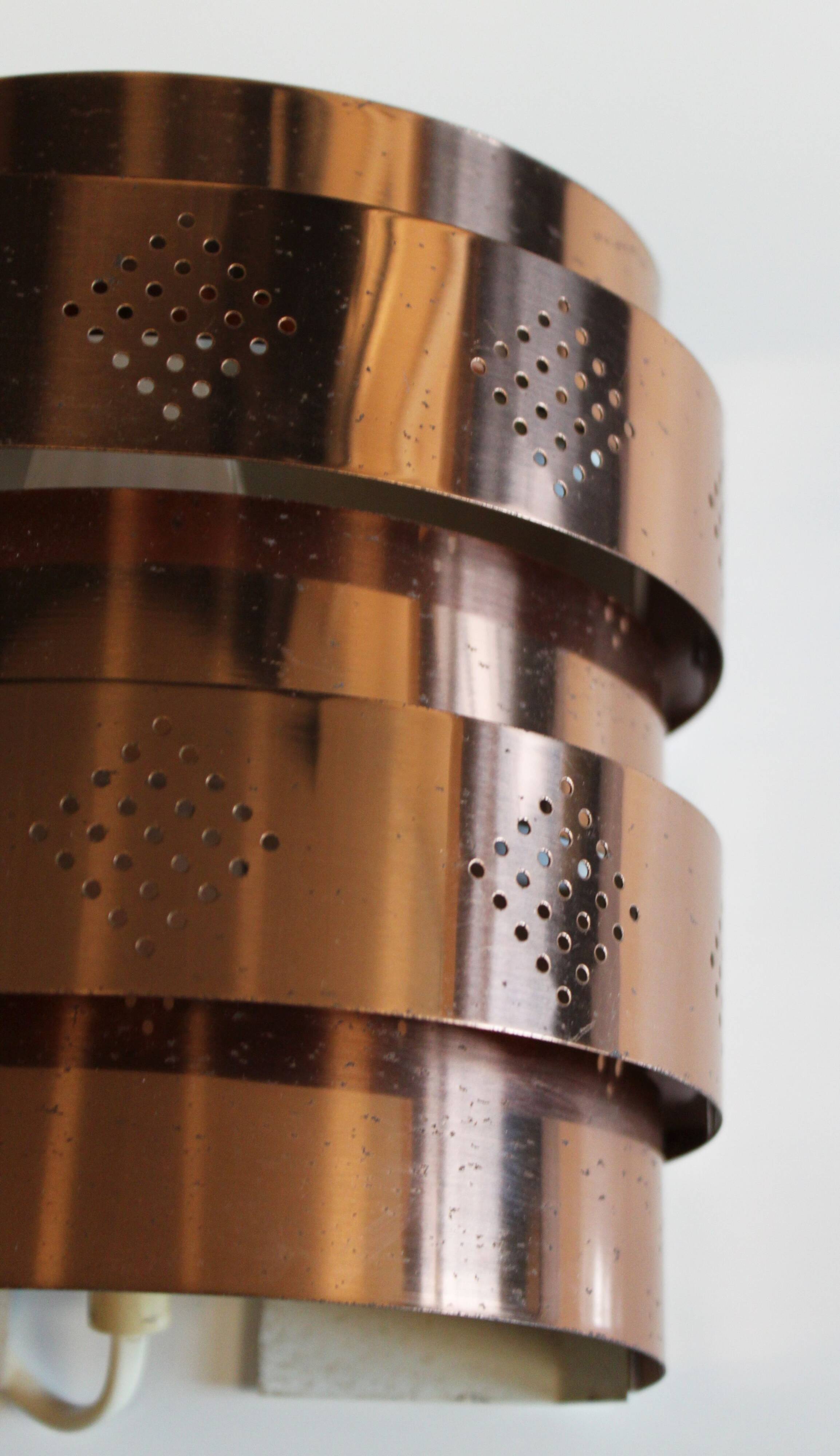 Wall lamp by Verner Shou for Coronell Elektro, Denmark, 70s.