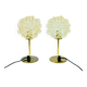 Paire de lampes de table en verre bulle du milieu du siècle par H. Tynell, Allemagne, années 1960.